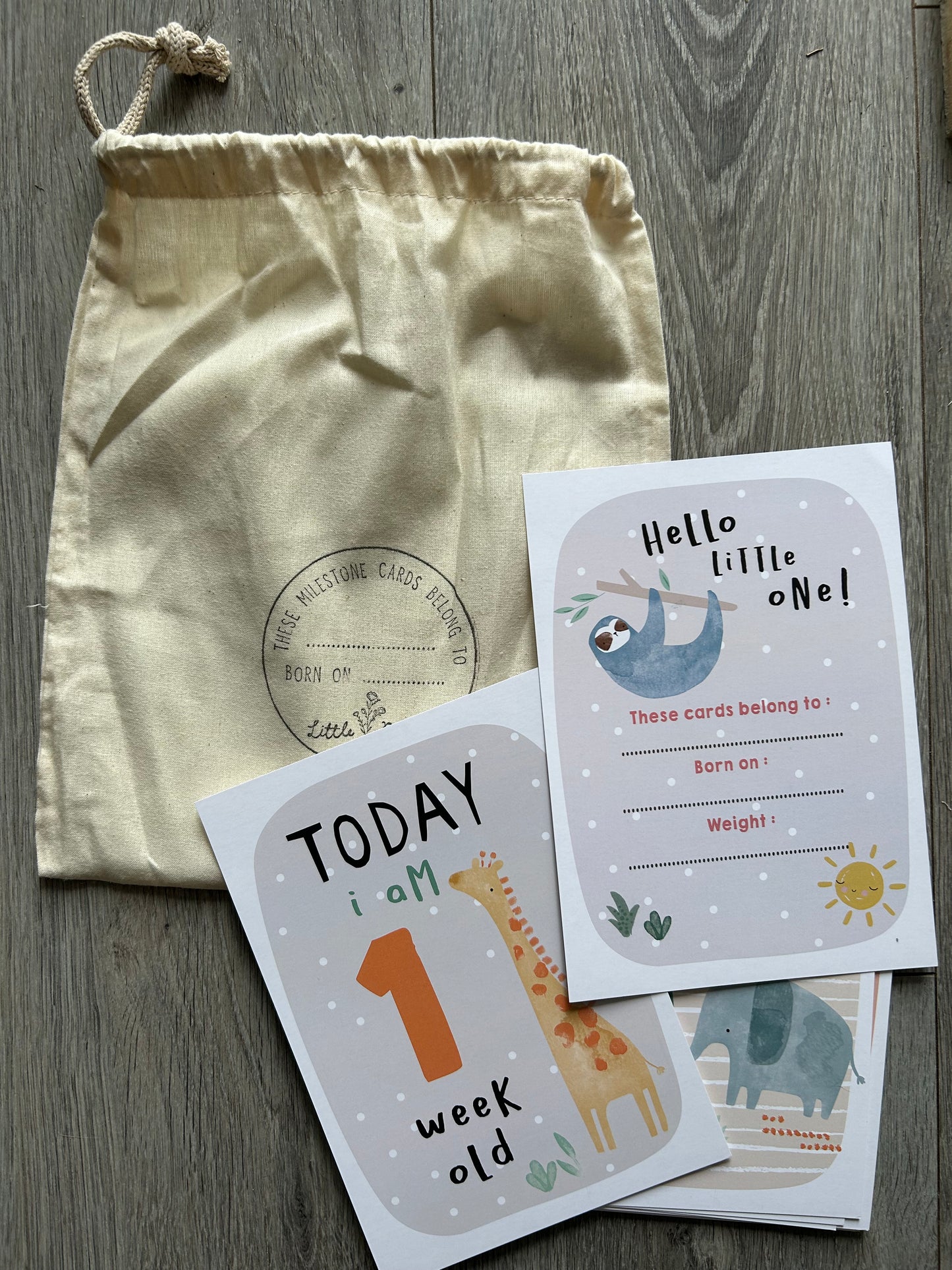 Milestone Baby cards